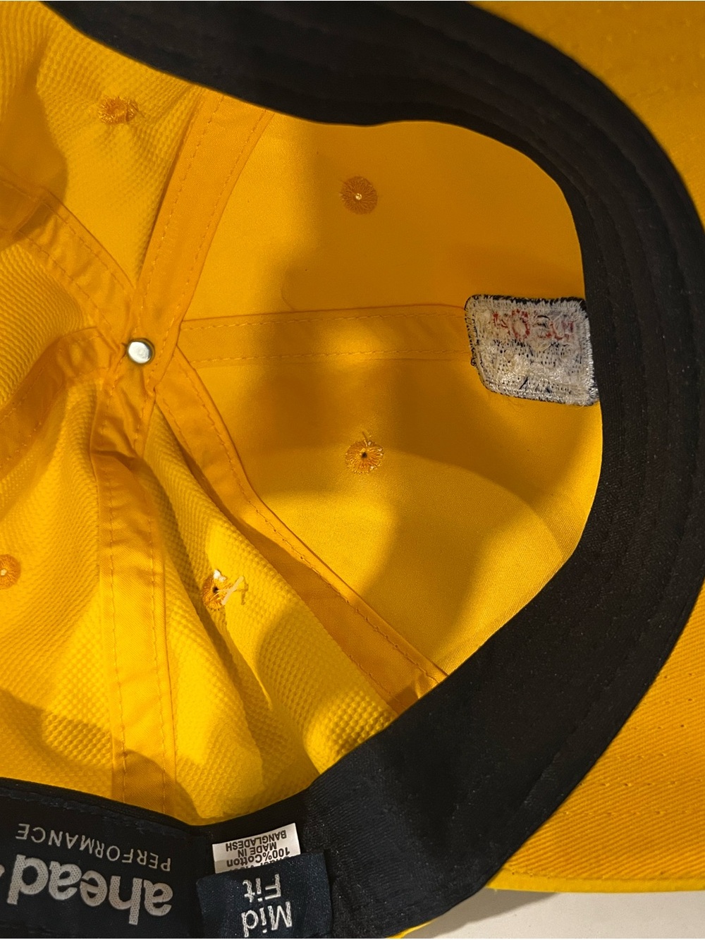 Ahead Performance Yellow PGA Tour Champions Embroidered Golf Hat NWT 🧢 ⛳️ - Picture 9 of 10
